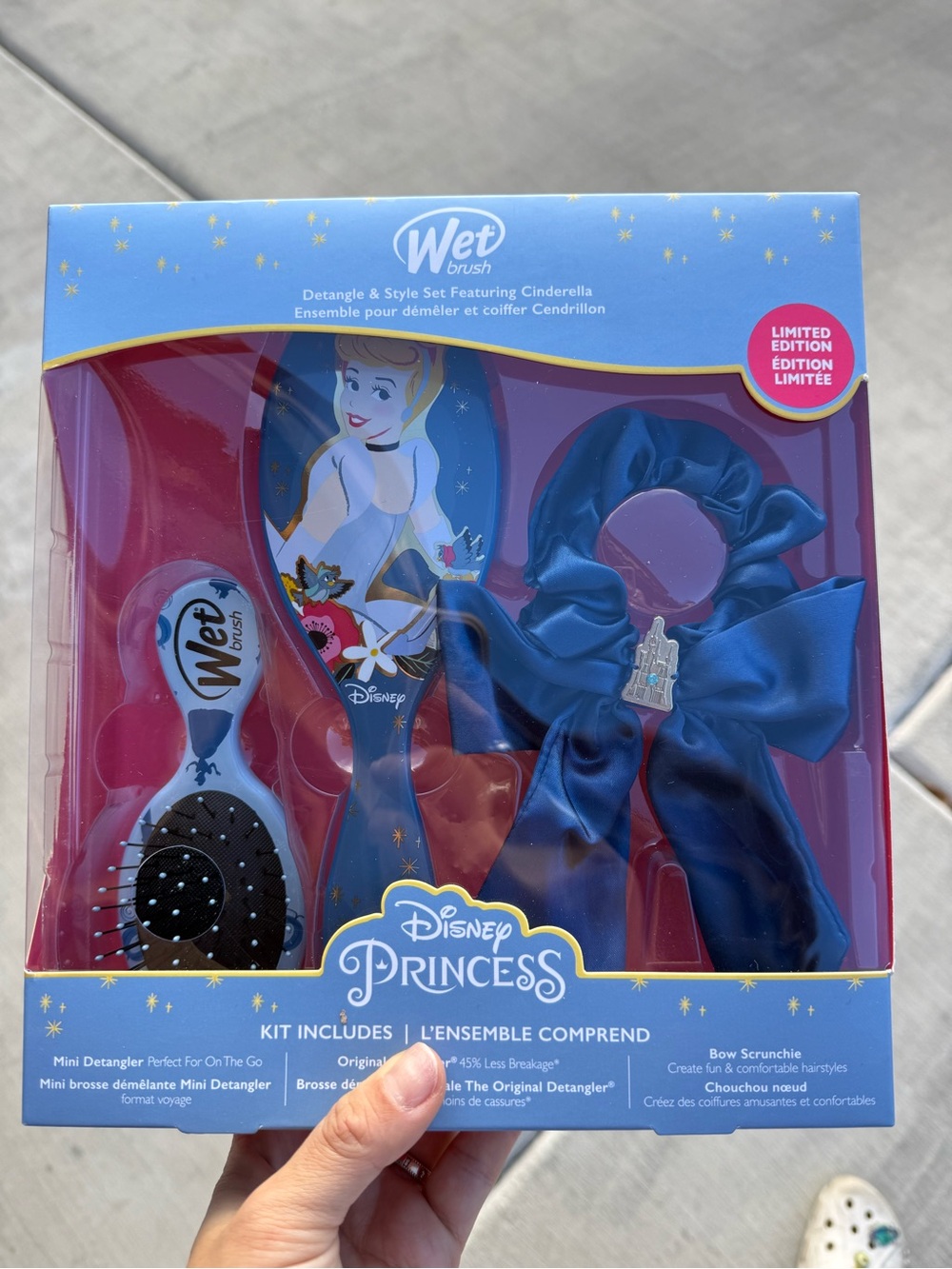 Wet Brush Disney Cinderella Limited Edition Detangle & Style Set – New